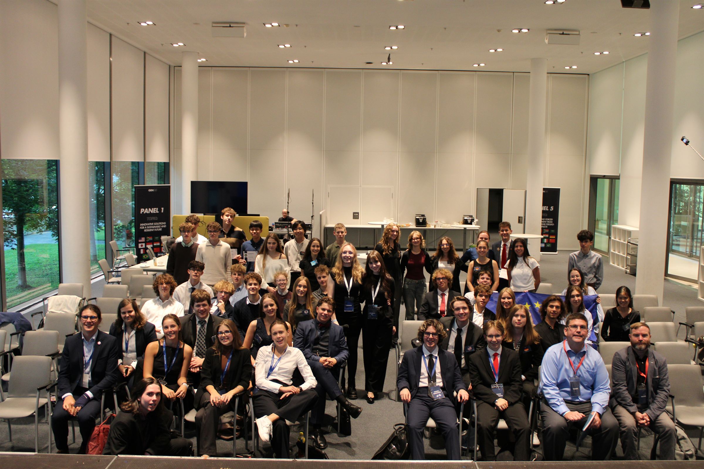 Delegates and organisers of Gen20 2025 gathered in the plenary hall.