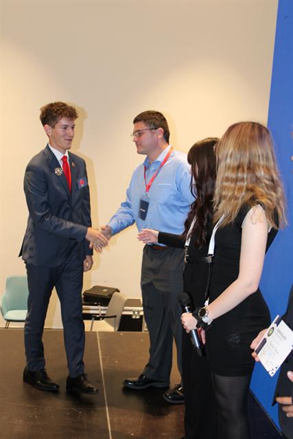 Certificates presented at the closing ceremony.