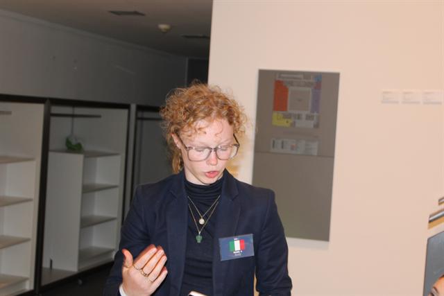 A delegate addressing the committee.